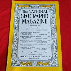 Vintage National Geographic Magazine November 1956